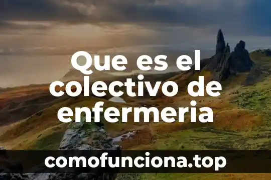Qué es un arte colectivo interaccion 5 Que es el colectivo de enfermeria