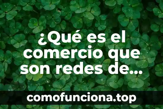 Que es la conciencia corporal y comunicacion en educacion fisica 8 ¿Qué es el comercio que son redes de comunicación?