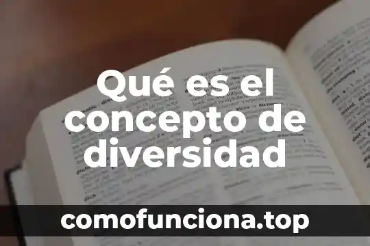 Concepto de lo que es desarrollo 4 Qué es el concepto de diversidad