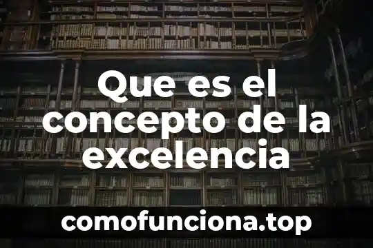 Qué es concepto de divitación 7 Que es el concepto de la excelencia