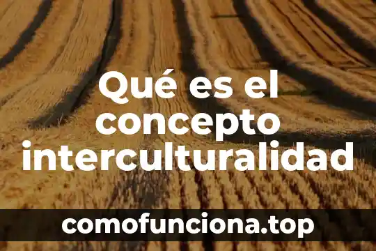 Que es practica interculturalidad nacional 5 Qué es el concepto interculturalidad
