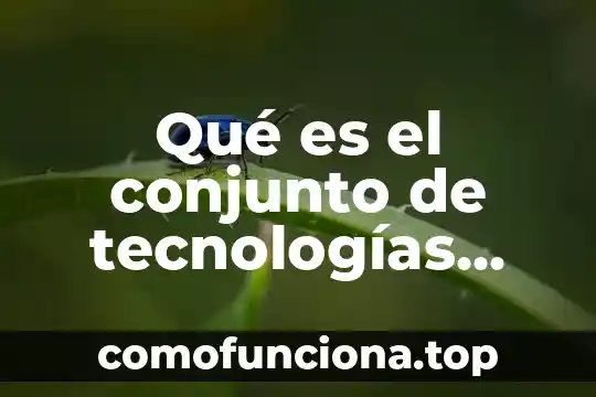 Qué es ser un conjunto denso 7 Qué es el conjunto de tecnologías DARQ