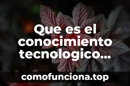 Qué es métodos planificación familiar 6 Que es el conocimiento tecnologico fines y metodos