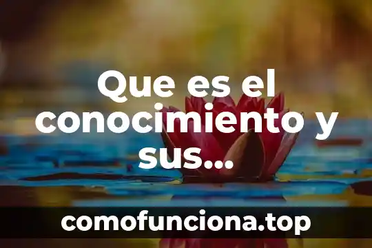 Que es la editorial y sus caracteristicas 4 Que es el conocimiento y sus caracteristicas
