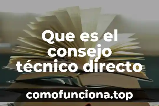 Que es la planta de conjunto en dibujo tecnico 4 Que es el consejo técnico directo