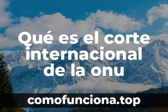 Que es el agua libre celula hiponatremia 3 Qué es el corte internacional de la onu