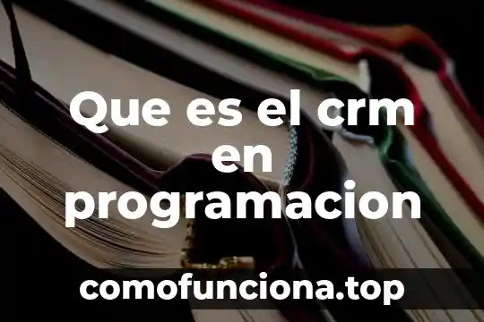 Que es programacion birdy 3 Que es el crm en programacion