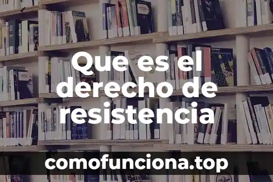 Que es hombre sociedad y derecho 3 Que es el derecho de resistencia