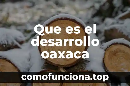 Qué es cultura oaxaca 4 Que es el desarrollo oaxaca