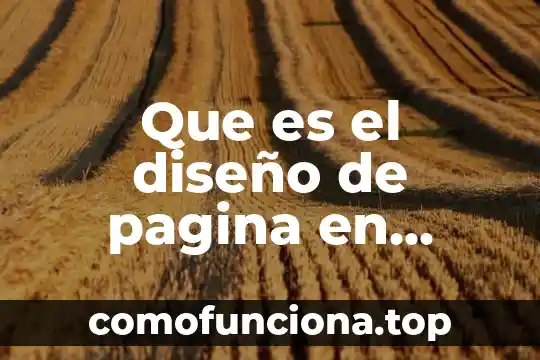 Que es el concepto de pagina web 3 Que es el diseño de pagina en word si-forma-net