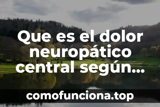 Que es la cosmologia segun stephen hawking 5 Que es el dolor neuropático central según la IASP