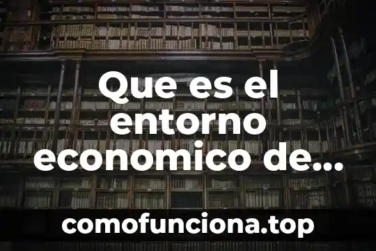 Que es un numero balistico 6 Que es el entorno economico de un lugar
