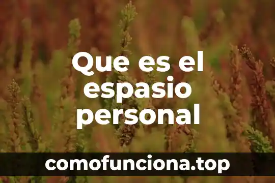 Que es un biombo informativo 8 Que es el espasio personal
