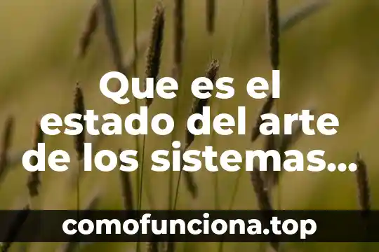 Que es quantum en sistemas operativos 8 Que es el estado del arte de los sistemas operativos
