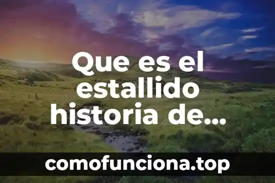Que es el cine trabajo de historia 6 Que es el estallido historia de mexico