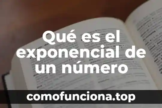 Que es la media movil exponencial 3 Qué es el exponencial de un número