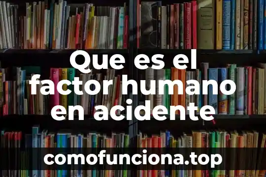 Dimensión cultural del ser humano que es 5 Que es el factor humano en acidente