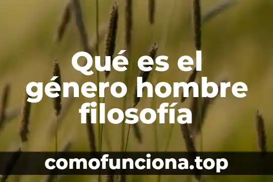 Qué es el género pop latino 4 Qué es el género hombre filosofía
