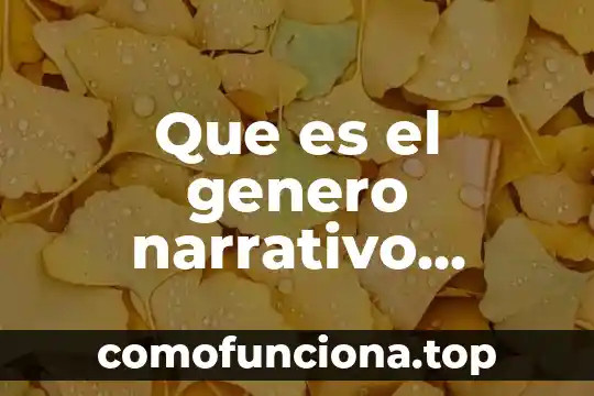 Que es el espacio narrativo ejemplo 7 Que es el genero narrativo realista