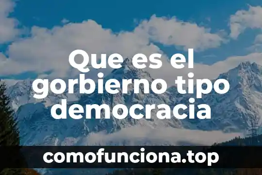 Tipo de planta que es el aguacate 4 Que es el gorbierno tipo democracia