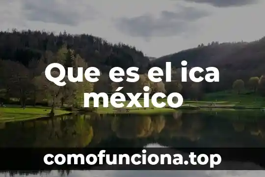 Que es exorto en derecho 7 Que es el ica méxico