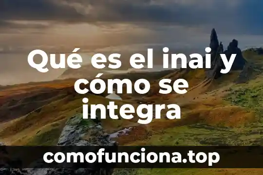 Que es educacion integra 5 Qu茅 es el inai y c贸mo se integra