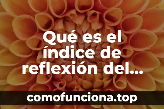 Que es el indice de realidad en la tecnica rorschach 6 Qué es el índice de reflexión del aire