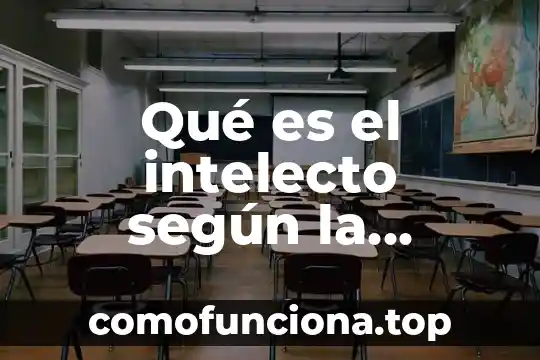 Qué es baluarte en filosofía 6 Qué es el intelecto según la filosofía