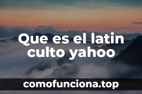 Que es anima en latin 3 Que es el latin culto yahoo