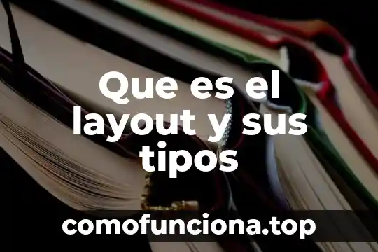 Que es layout libro gratis 3 Que es el layout y sus tipos