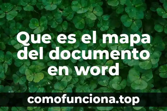 Que es el documento rfc con homoclave 4 Que es el mapa del documento en word