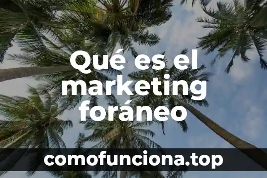 Qué es influencia estacional concepto 5 Qué es el marketing foráneo