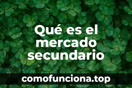 Que es segmentacion de mercado y mercado meta 6 Qué es el mercado secundario