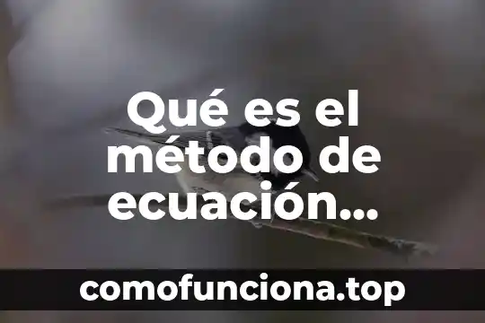 Combustión por qué es importante su ecuación 3 Qué es el método de ecuación normal en geometría analítica