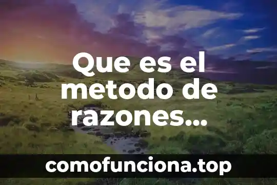 Qué es la abstracción en el método científico 8 Que es el metodo de razones simples