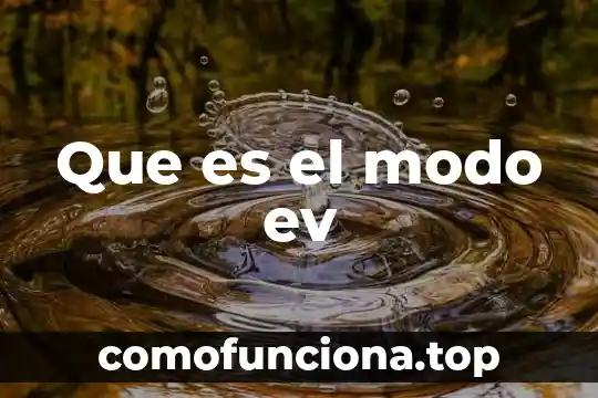 Que es el modo offline 4 Que es el modo ev