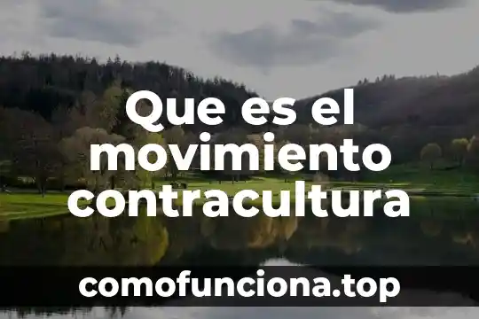 Que es el movimiento de objetos 6 Que es el movimiento contracultura
