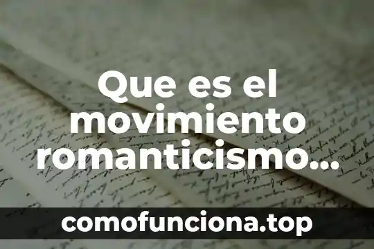 Que es el movimiento inercial 5 Que es el movimiento romanticismo literario