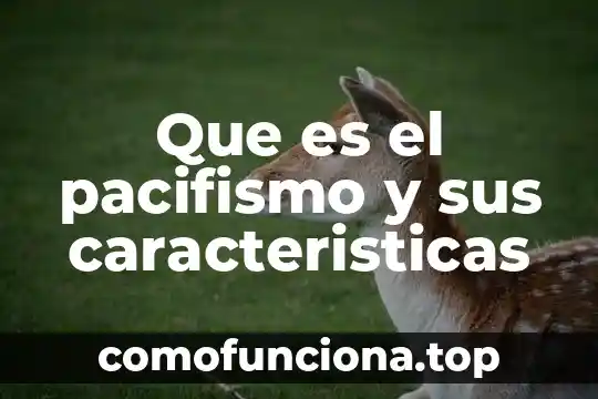 Que es el relativismo cultural caracteristicas 3 Que es el pacifismo y sus caracteristicas