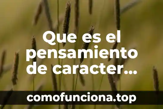 Como eplicar a un niño que es masturbacion 4 Que es el pensamiento de caracter educativo