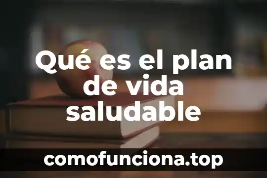 Qué es estilo de vida saludable definición 4 Qué es el plan de vida saludable
