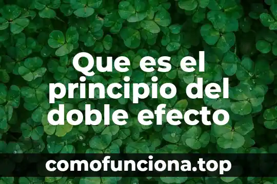 Que es el efecto capilaridad 3 Que es el principio del doble efecto