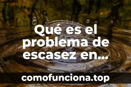 Que es concepto de economia colaborativa 7 Qué es el problema de escasez en economía según