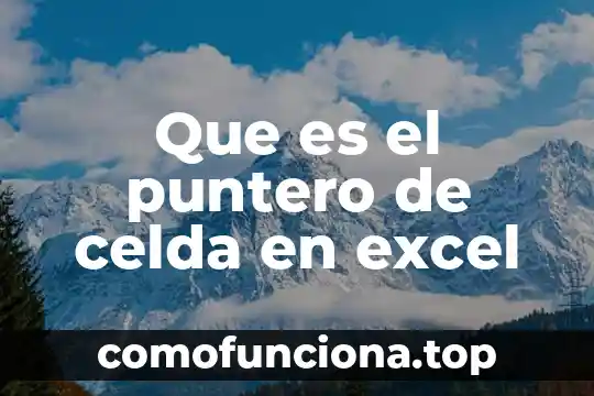 Icono de palomita en Excel que es una celda 6 Que es el puntero de celda en excel