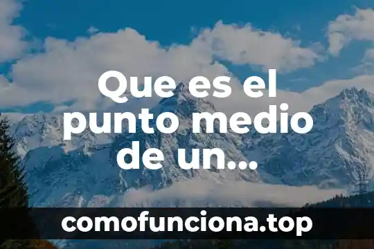 Que es recta en geometria ejemplos 8 Que es el punto medio de un segmento de recta