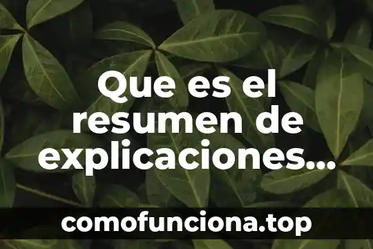 Que es la conciencia resumen 8 Que es el resumen de explicaciones quenatica
