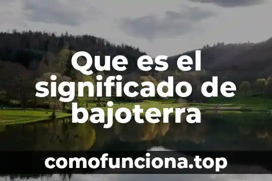 Que es flogisto significado 5 Que es el significado de bajoterra