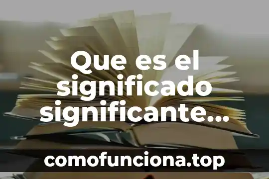 Que es ponderar en educacion 4 Que es el significado significante referente y entidad cultural