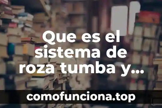 Que es el significado de la quema del mal humor 3 Que es el sistema de roza tumba y quema