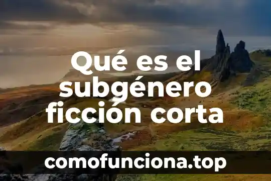 Que es la idea diferenciadora en ciencia ficcion 8 Qué es el subgénero ficción corta